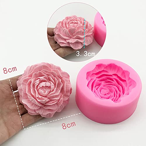 Big Peony Rose Flower Candle Making Mould