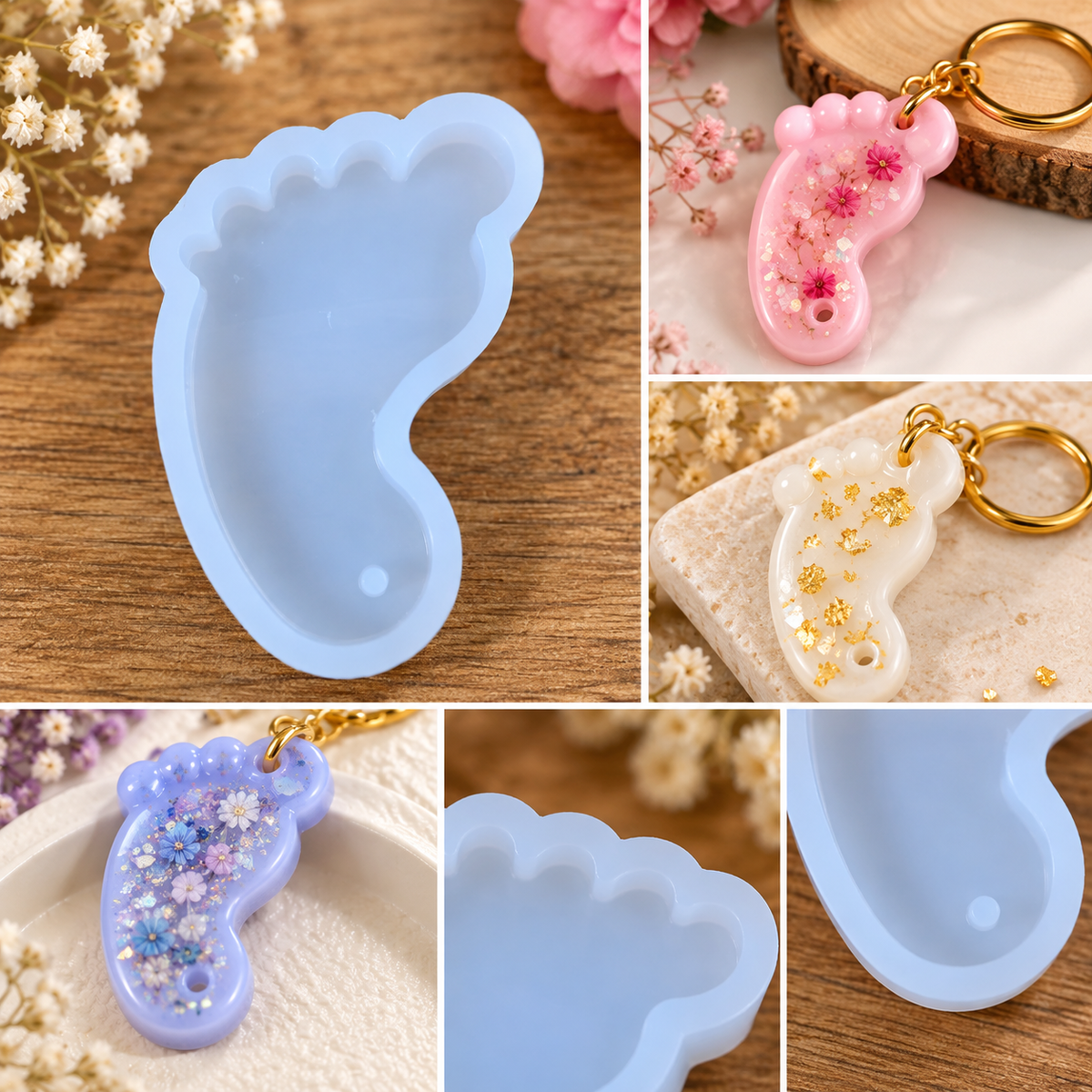 Baby Foot Mould (2Inch , 2 Pc)