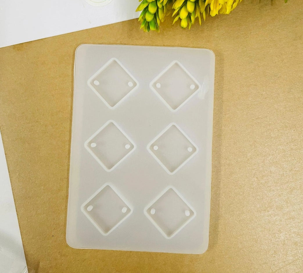 Rhombus Rakhi Mould (6 Cavity, 1 pc)