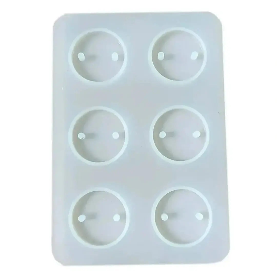 6 Cavity Round Rakhi Mould ( 1 pc)