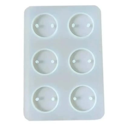 6 Cavity Round Rakhi Mould ( 1 pc)