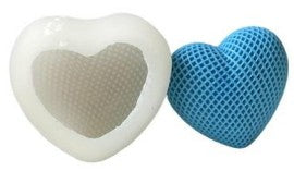 Heart Textured Small 1 Cavity Candle Making Mould