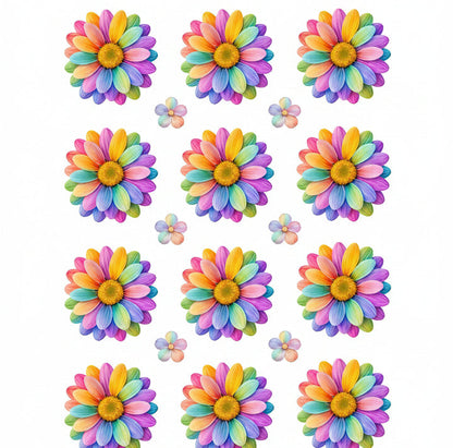 Daisy Flower UV DTF Sticker (2 pc)