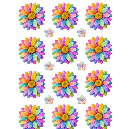 Daisy Flower UV DTF Sticker (2 pc)