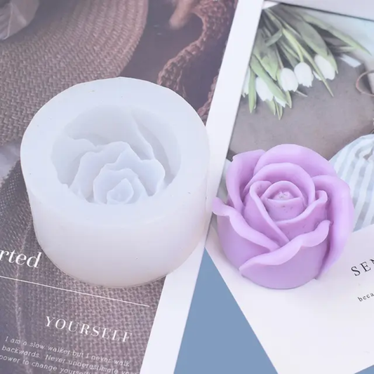 Rose Bloom Big Flower Candle Making Mould