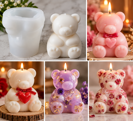 Teddy Bear Candle Big Mould (1 pc)