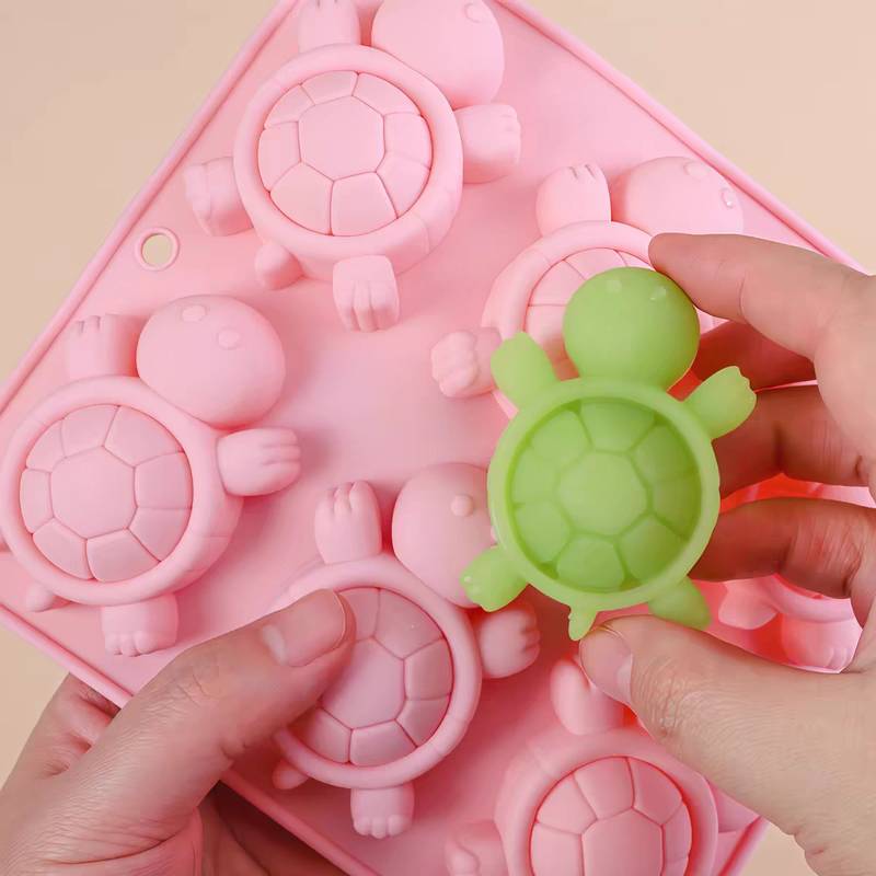 6 Cavity Turtle Silicone Mould (1 Pc)