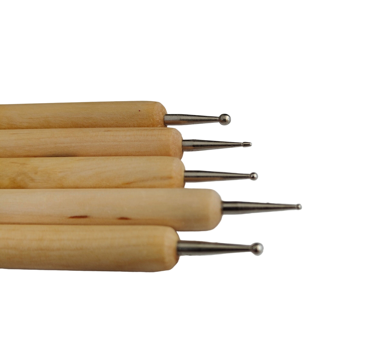 Emboss Tool With Brush Wooden 2 Side(5pc)