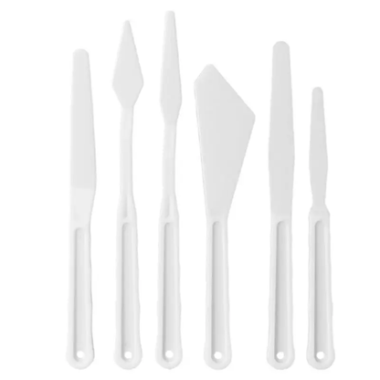 6 Pc Plastic Painting Knife