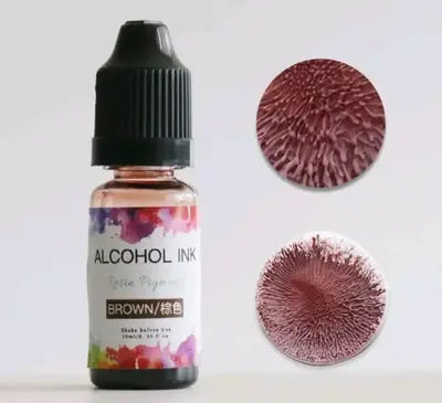 Alcoholic Ink Pigment Color ( Brown , 1 pc)