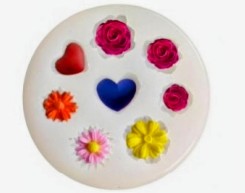 8 Cavity Mix Flower Candle Making Mould