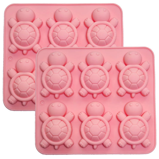 6 Cavity Turtle Silicone Mould (1 Pc)