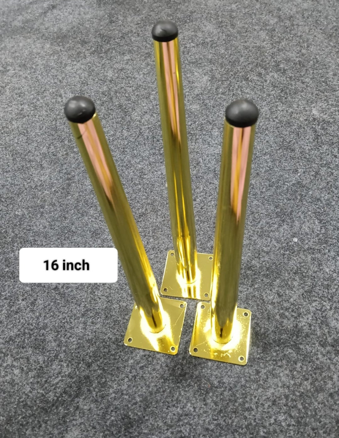Golden  Metal Legs (3 pc, 16 Inch)