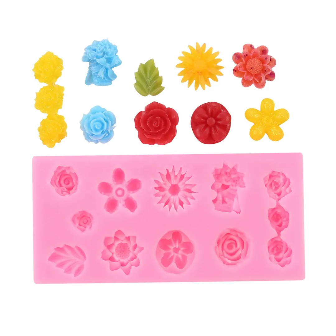 Flower Mould (12 Cavity , 1 Pc)