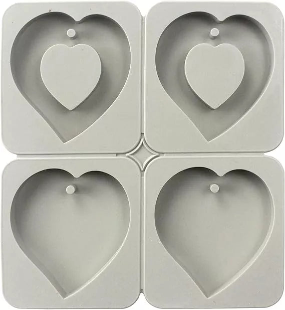 4 Cavity Heart Mould (1 pc)