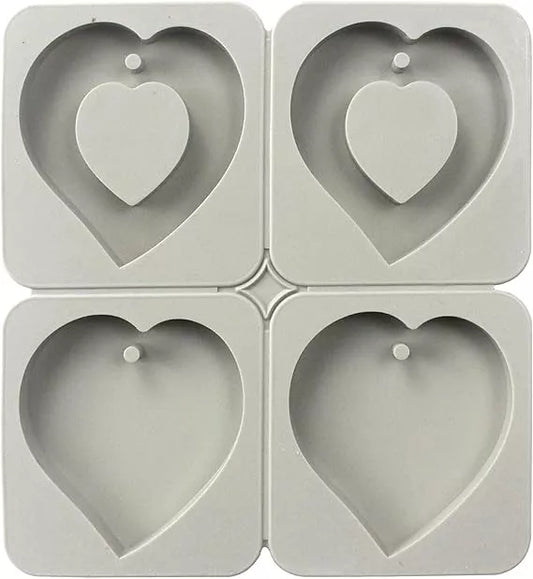 4 Cavity Heart Mould (1 pc)
