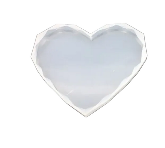 Diamond Heart Silicone Mould (5 Inch ,12 MM)