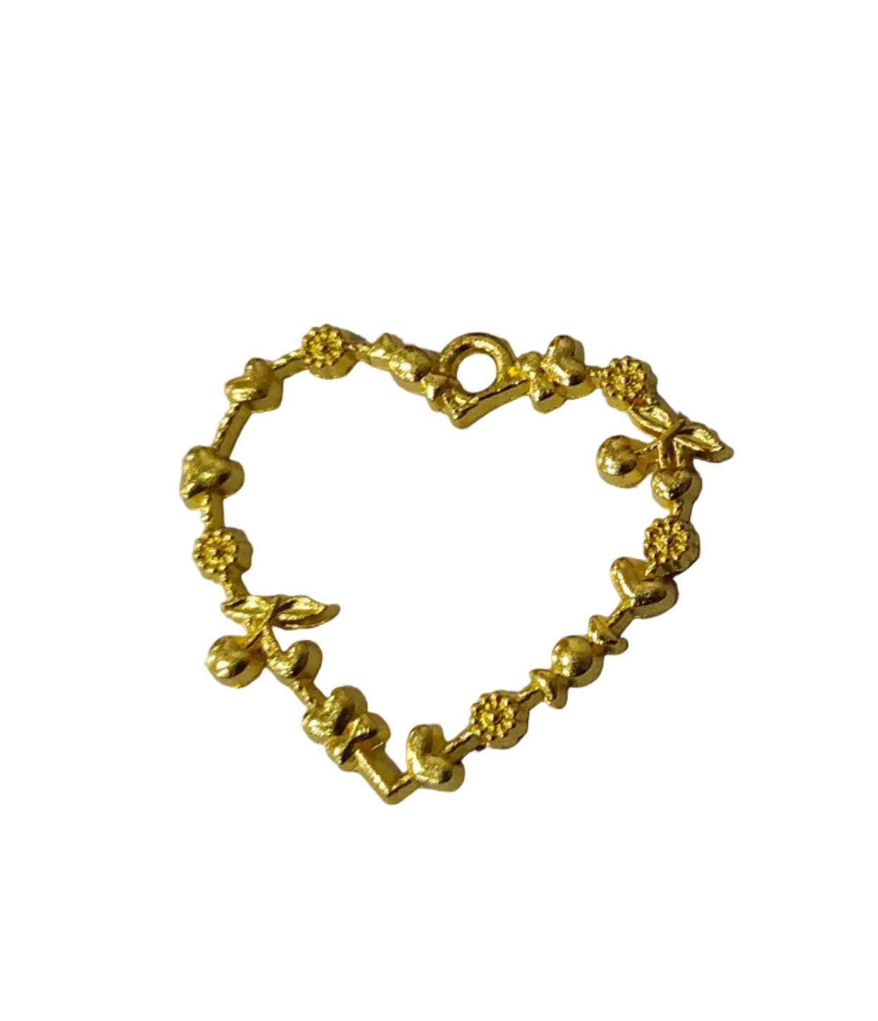 Designer Heart Bezel Golden (5 Pcs)