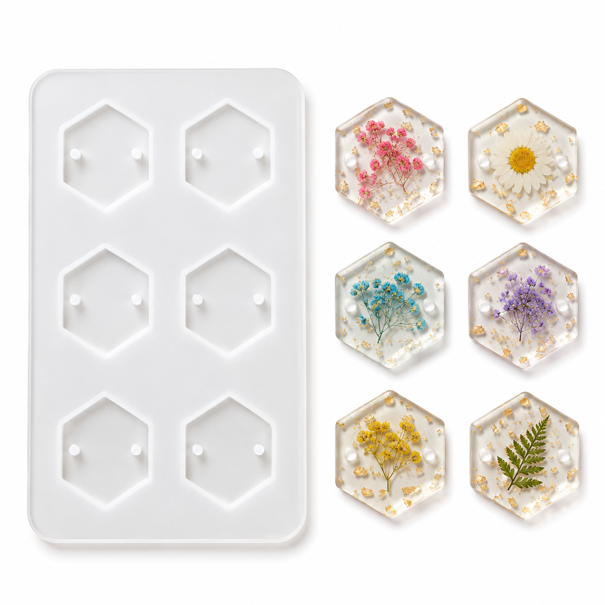 Rhombus Rakhi Mould (6 Cavity, 1 pc)