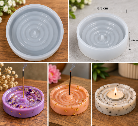 Small Round Stick (Agarbati) Stand Mould (1 Pc)