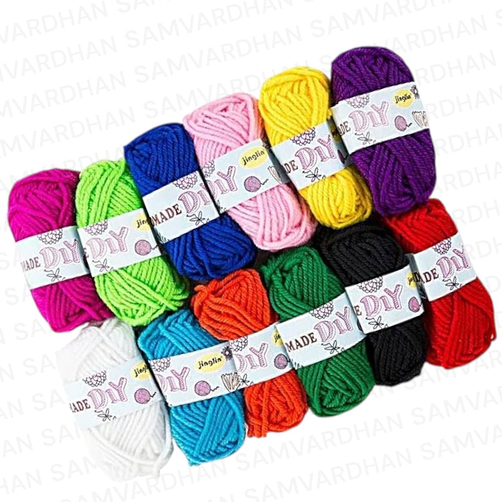 Woolen Handicraft Thred (12 Color)