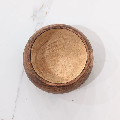 5" Wooden Circle Urli for Candle Making and Home  Decor